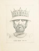 Kovács Tamás (1942-1999): Károly Róbert 1308-1342. Rézkarc, papír, jelzett, 39,5×29 cm