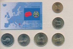 Makedónia 1993-2008. 50d - 50D (6xklf) "Európa pénzérméi" vákuum csomagolt forgalmi érme ö...