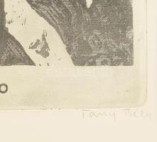 Tassy Béla (1942-): II. József magyar király. Rézkarc, papír, jelzett, lap széle sérült, 39,5×29 cm