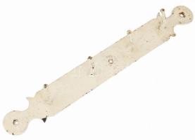 Régi kovácsolt fém fogas, h: 49 cm