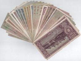 Vegyes 30db-os Pengő bankjegy tétel T:F,VG