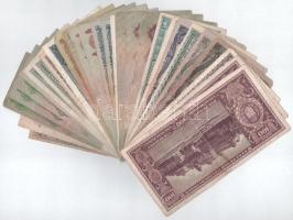 Vegyes 30db-os Pengő bankjegy tétel T:F,VG