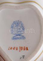 Herendi Small Bunch of Roses mintás bonbonier. Jelzett, 7,5x6,5 cm