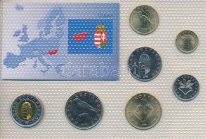 Magyarország 1995-2003. 1Ft - 100Ft (7xklf) "Európa pénzérméi" vákuum csomagolt forgalmi é...