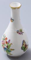 Herendi Viktória mintás porcelán váza. Kézzel festett, jelzett, hibátlan m: 15,5 cm