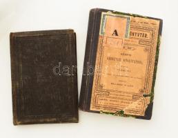 Kempis [Tamás]: Krisztus követéséről. Ford.: Pázmány [Péter]. Bevezetéssel, magyarázatokkal és szótárral. Szerk.: Bellaagh Aladár. Bp., [1901], Lampel Róbert (Wodianer F. és Fiai), 275+(1) p.+ XX p. Átkötött félvászon-kötésben, kissé viseltes állapotban, intézményi bélyegzőkkel. + Páduai Szent Antal imakönyv. A nagy csodatevő szent tiszteletének terjesztésére. Szerk.: Soós István. Bp., 1899, Stephaneum, 1 (kromolitográfia) t.+ 124+(4) p. Korabeli egészvászon-kötésben, kissé kopott borítóval, sérült címképpel.