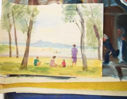 Varga Ferenc (1928-2019), össz. 11 db mű: Portrék, csoportkompozíciók, női akt, részben 1956-os témá...