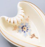 Zsolnay búzavirág mintás váza m: 11,5 cm és hamuzó h: 11,5 cm. Jelzett, hibátlan