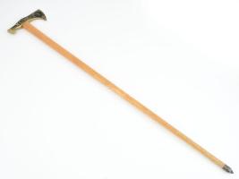 Bányász fokos: Borsodi szén - Jó szerencsét felirattal. Réz, fa.