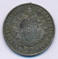 1848KB 20kr Ag "V. Ferdinánd" T:XF,VF fülnyom, patina Hungary 1848KB 20 Kreuzer Ag "Ferdinand V" C:XF,VF earmark, patina Huszár: 2092., Unger III.: 1428.