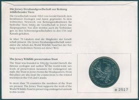 Jersey 1987. 2Ł "25 éves a WWF" érmés borítékon teljes bélyegsorral, elsőnapi bélyegzéssel...