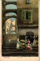 Sanremo, San Remo; Via Cisterna. litho s: R. Guidorizzi