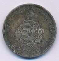 1936. 2P Ag "Liszt Ferenc" T:XF patina Adamo P7.3