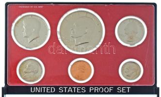 Amerikai Egyesült Államok 1977S 1c-1$ (6xklf) forgalmi sor eredeti műanyag tokban T:PP USA 1977S 1 C...