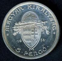 1938. 5P Ag "Szt.István" T:2+ k. ph