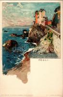 Genova, Pegli. Edit. Schmidt-Staub &amp; Cia. Lit. Cartoline Postali Artistiche di Velten No. 206. E. Nister litho s: Manuel Wielandt