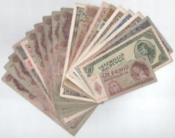 20db-os vegyes pengő bankjegy tétel T:F,VG