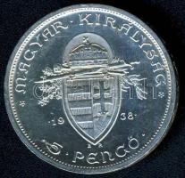 1938. 5P Ag "Szt.István" T:2 ph