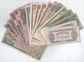 19db-os vegyes pengő bankjegy tétel T:F,VG