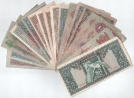 19db-os vegyes pengő bankjegy tétel T:F,VG