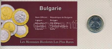 Bulgária 2002. 1L bimetál "A világ bicolor pénzérméi" sorozat vákuum csomagolt forgalmi érméje T:UNC-AU Bulgaria 2002. 1 Lev bimetallic "Bicolor coins of the world" series vacuum-packed circulation coin C:UNC-AU