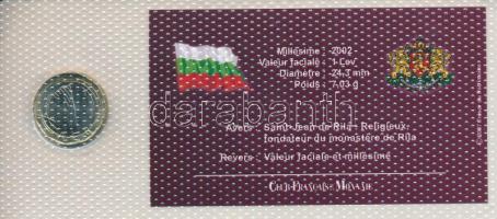 Bulgária 2002. 1L bimetál "A világ bicolor pénzérméi" sorozat vákuum csomagolt forgalmi ér...