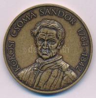 Bognár György (1944-) 1992. "Magyarok III. Világkongresszusa / Kőrösi Csoma Sándor" bronz emlékérem (42,5mm) T:AU