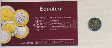 Ecuador 1997. 100S bimetál "A világ bicolor pénzérméi" sorozat vákuum csomagolt forgalmi érméje T:UNC-AU Ecuador 1997. 100 Sucres bimetallic "Bicolor coins of the world" series vacuum-packed circulation coin C:UNC-AU