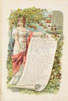 1885-1905 "Triangi Elise Poesie" Triangi Elise emlékkönyve. 1885-1905 közötti bejegyzésekk...