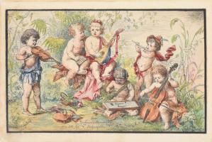 1885-1905 "Triangi Elise Poesie" Triangi Elise emlékkönyve. 1885-1905 közötti bejegyzésekk...