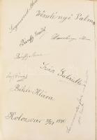 1885-1905 "Triangi Elise Poesie" Triangi Elise emlékkönyve. 1885-1905 közötti bejegyzésekk...