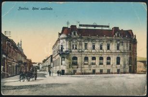 1917 Képeslap "ZSOLNA PÁLYAUDVAR" bélyegzéssel tábori postára küldve