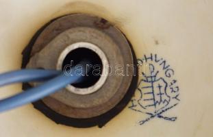 Herendi Viktória mintás asztali lámpa, búrával, jelzett, lámpatest m: 20 cm, szerelék sérült