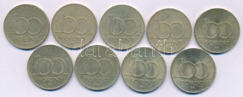 1993-1996. 100Ft Cu-Ni-Zn (9xklf) T:AU-VF Adamo F12