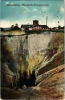 1915 Aknaszlatina, Akna Slatina, Slatinské Doly, Szolotvino, Solotvyno (Máramaros); Kunigunda sóbánya beomlása, bányaszakadás. Benkő Miklós kiadása / mine collapse (EK)