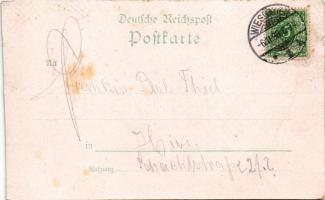 1898 (Vorläufer) Wiesbaden, Katholische Maria-Hilf-Kirche, Kathol. Gesellenhaus, Festsaal, Kathol. K...