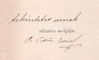 1867 Báró Eötvös József (1813-1871) jogász, író, vallás- és közoktatásügyi miniszter, a Magyar Tudom...