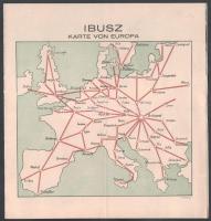 cca 1936 Autorundfahrten Budapest und Ungarn 12 lapos képes és térképes idegenforgalmi kiadvány