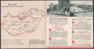 cca 1936 Autorundfahrten Budapest und Ungarn 12 lapos képes és térképes idegenforgalmi kiadvány