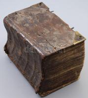 cca 1745 Phiala sanctorum Szlovák nyelvű imakönyv hiányos, első 8 oldal hiányzik 1148+234p. korabeli sérült egészbőr kötésben