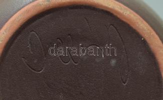 Illés J. jelzéssel modern váza, m: 13, 5 cm