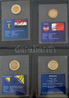 Vegyes 44db-os "A világ bimetál érméi" vákuum-csomagolt összeállítás, dekoratív dombornyom...