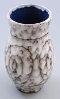 Hódmezővásárhely fehérmázas váza, m: 18 cm