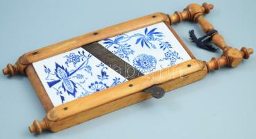 Konyhai tökgyalu, káposzta gyalu Fa, fajansz. XIX sz. 31x13 cm