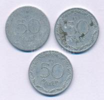 1948-1966. 50f Al (3db, 2xklf) T:F,VG
Adamo F5, F5.1