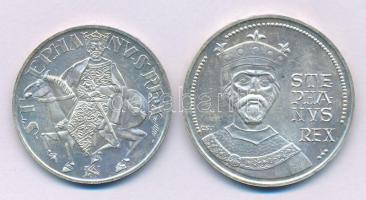 1972. 50Ft Ag + 100Ft Ag "Szent István pár" T:BU Adamo EM38, EM39