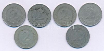 1950-1964. 2Ft Cu-Ni (6db, 5xklf) T:XF,VF