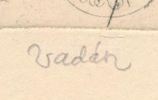 Vadász Endre (1901-1944) : A szíves megemlékezést köszöni Németh Bözsi Albertiről (Albertirsa). Rézk...