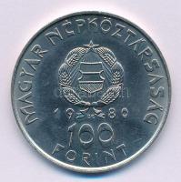 1980. 100Ft Ni "Szovjet-magyar közös űrrepülés" T:UNC Adamo EM61