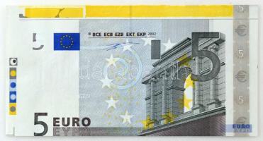 Európai Unió 2002. 5E ívszéli, vágáshibás darab, látható illesztőkerettel T:AU European Union 2002. 5 Euro from sheet edge, the with edge markings C:AU Krause P#1